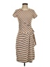J. McLaughlin Stripes Brown Casual Dress Size XS - photo 1