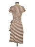J. McLaughlin Stripes Brown Casual Dress Size XS - photo 2