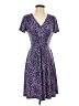 Wisp Print Blue Casual Dress Size 4 - photo 1