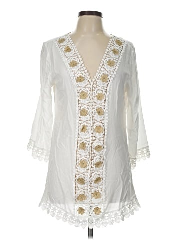 Solitaire 3/4 Sleeve Blouse (view 1)
