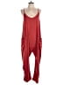 Anrabess Solid Red Jumpsuit Size L - photo 1