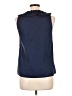 J.Crew 100% Cotton Blue Sleeveless Blouse Size 10 - photo 2