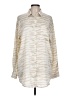 Bailey Rose 100% Polyester Animal Print Ivory Long Sleeve Blouse Size L - photo 1