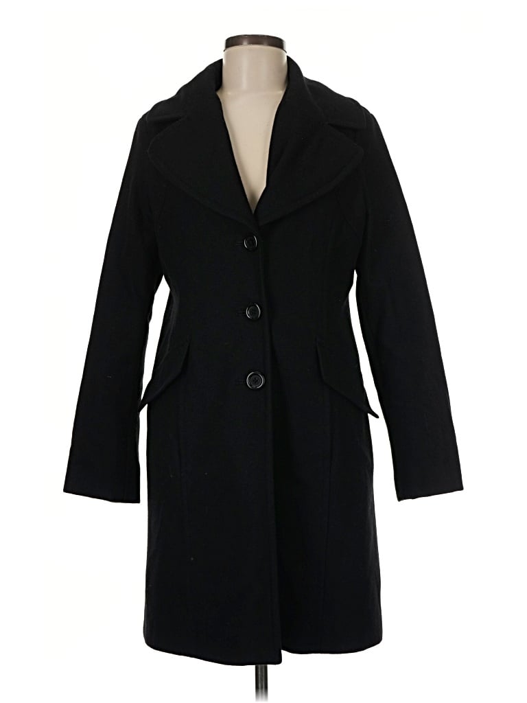 Pre-owned Michael Michael Kors Wool Coat In Black