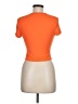 Shein Orange Short Sleeve Top Size 6 - photo 2