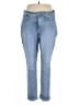 NYDJ Solid Blue Jeans Size 16 - photo 1