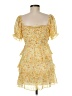 Thirty/Thirty 100% Polyester Yellow Cocktail Dress Size M - photo 2