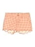 Bebop Checkered-gingham Orange Shorts Size S - photo 1