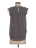 Ann Taylor LOFT 100% Polyester Gray Sleeveless Blouse Size XS - photo 2