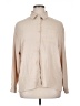 Unbranded 100% Polyester Solid Tan Long Sleeve Blouse Size XL - photo 1