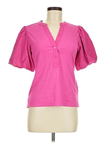 DKNY Short Sleeve Blouse (view 1)