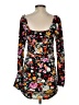 Wild Fable Floral Black Casual Dress Size S - photo 2