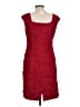 Connected Apparel 100% Polyester Tweed Red Cocktail Dress Size 12 Petite - photo 2