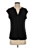 Anne Klein Black Short Sleeve Blouse Size S - photo 1