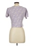 No Comment Purple Short Sleeve Top Size L - photo 2