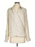 Theory Metallic Ivory Long Sleeve Blouse Size P (petite) - photo 1