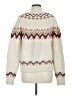 Heartloom Chevron-herringbone Ivory Pullover Sweater Size M - photo 2
