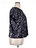 Jennifer Lopez 100% Polyester Stars Silver Short Sleeve Blouse Size XL - photo 4