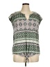 Lucky Brand Green Short Sleeve Blouse Size 1X - photo 1