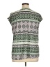 Lucky Brand Green Short Sleeve Blouse Size 1X - photo 2
