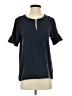 Ann Taylor 100% Polyester Black Short Sleeve Blouse Size XS - photo 1