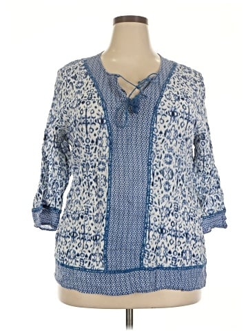 Life Style 3/4 Sleeve Blouse (view 1)