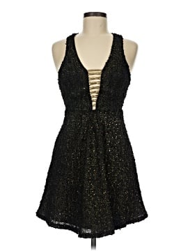 angel biba black dress Angel Biba Black Maxi Dress Crochet Halter Neck Sheer Bodysuit 10 Medium Prom