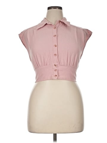 Cider Sleeveless Button-Down Shirt (view 1)