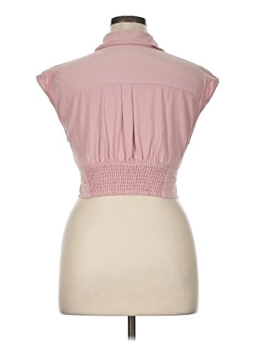 Cider Sleeveless Button-Down Shirt (view 2)