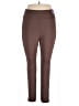 Dear Scarlett Solid Brown Active Pants Size 1X - photo 1