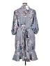 Standards & Practices 100% Polyester Gray Casual Dress Size 1X - photo 2