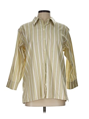 Liz Claiborne 3/4 Sleeve Button-Down Shirt (view 1)