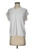 Brigitte Brianna Solid White Silver Active T-Shirt Size S - photo 1