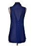 Sans Souci 100% Polyester Blue Sleeveless Blouse Size S - photo 2