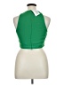 Zara 100% Polyester Green Sleeveless Blouse Size L - photo 2