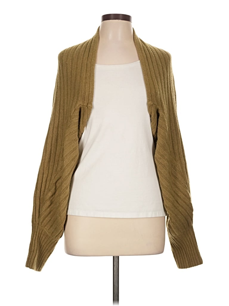 Pre-owned Open Edit Cardigan Sweater In Tan
