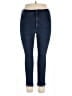 Express Solid Blue Jeans Size 14 - photo 1