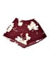 Unbranded 100% Polyester Floral Burgundy Shorts Size M - photo 1
