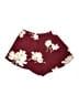 Unbranded 100% Polyester Floral Burgundy Shorts Size M - photo 2