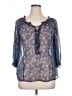 Joie Blue 3/4 Sleeve Blouse Size L - photo 1