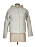 SO 100% Polyester Solid Ivory Faux Fur Jacket Size 10 - photo 1
