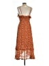 Forever 21 100% Polyester Paisley Orange Casual Dress Size L - photo 2