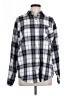 Unbranded Plaid Gray Long Sleeve Blouse Size L - photo 1