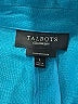 Talbots 100% Linen Solid Teal Jacket Size L - photo 6