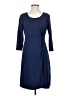 Lands' End Solid Blue Casual Dress Size XS (petite) - photo 1