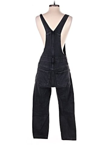 Madewell Skinny Overalls in Lunar Wash (view 2)