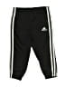 Adidas 100% Polyester Black Track Pants 9-12 MO / 12 MO - photo 1