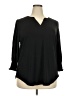 Xieerduo Black 3/4 Sleeve Blouse Size XXL - photo 1