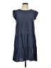 Shein Solid Blue Casual Dress Size L - photo 1