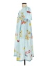 Unbranded 100% Polyester Print Blue Casual Dress Size L - photo 5